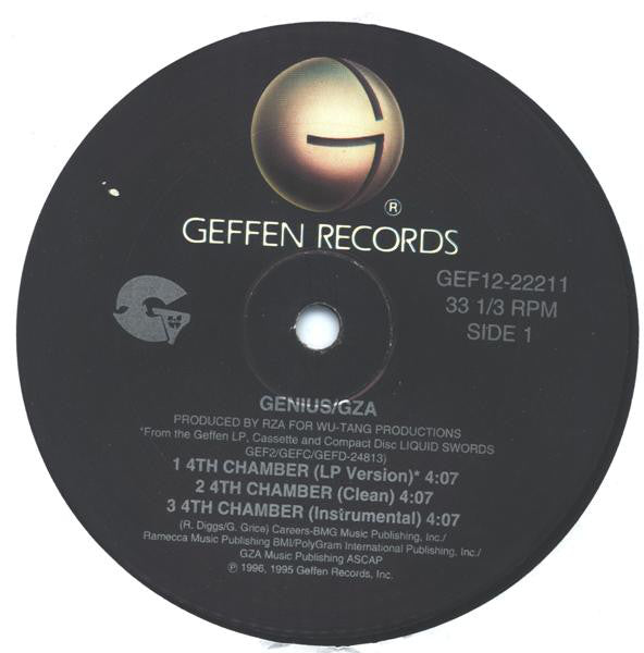 The Genius / GZA : Shadowboxin' / 4th Chamber (12")