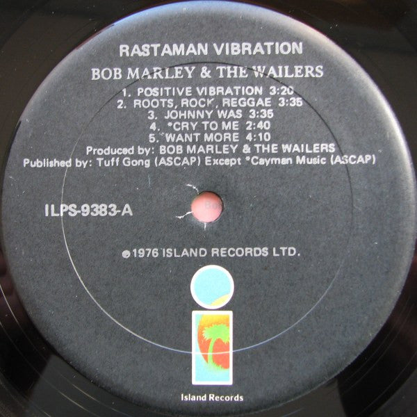 Bob Marley & The Wailers : Rastaman Vibration (LP, Album, Gat)