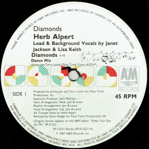 Herb Alpert : Diamonds (12")