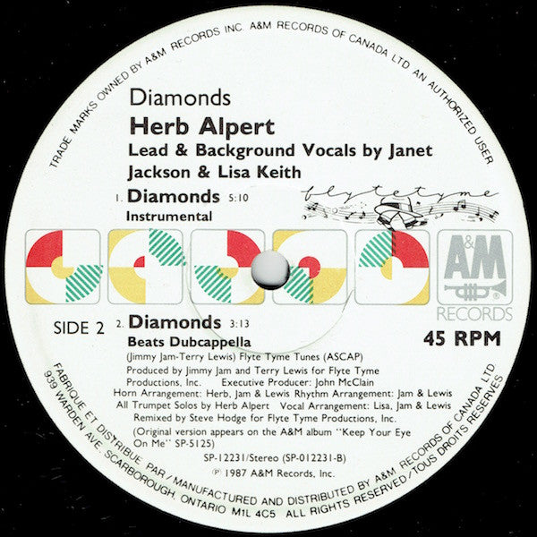 Herb Alpert : Diamonds (12")