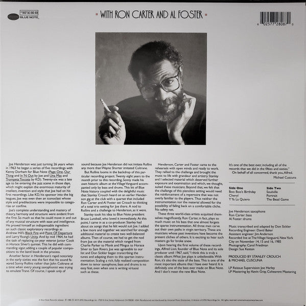 Joe Henderson : The State Of The Tenor - Live At The Village Vanguard - Volume Two (LP, Album, RE, 180)