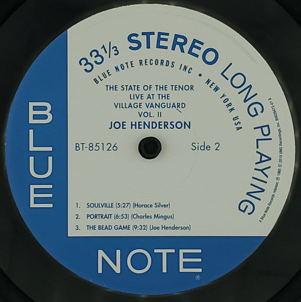 Joe Henderson : The State Of The Tenor - Live At The Village Vanguard - Volume Two (LP, Album, RE, 180)