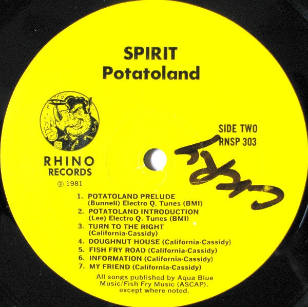 Spirit (8) : The Adventures Of Kaptain Kopter & Commander Cassidy In Potato Land (LP, Album, Com)