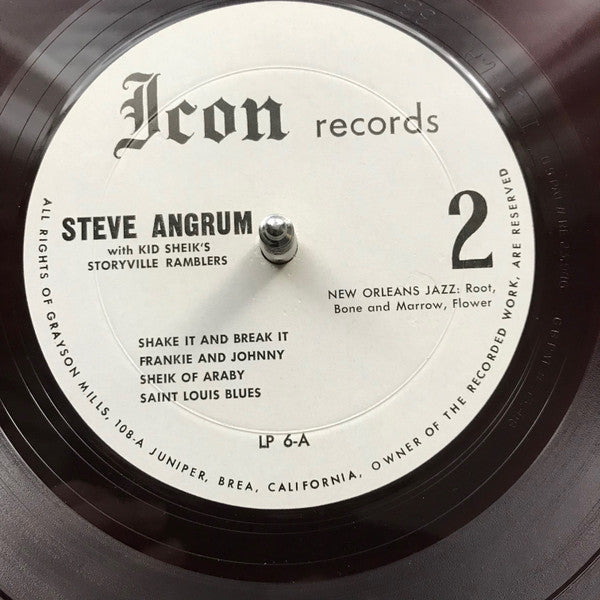Steve Angrum With Kid Sheik's Storyville Ramblers : Steve Angrum with Kid Sheik's Storyville Ramblers (LP, Album)