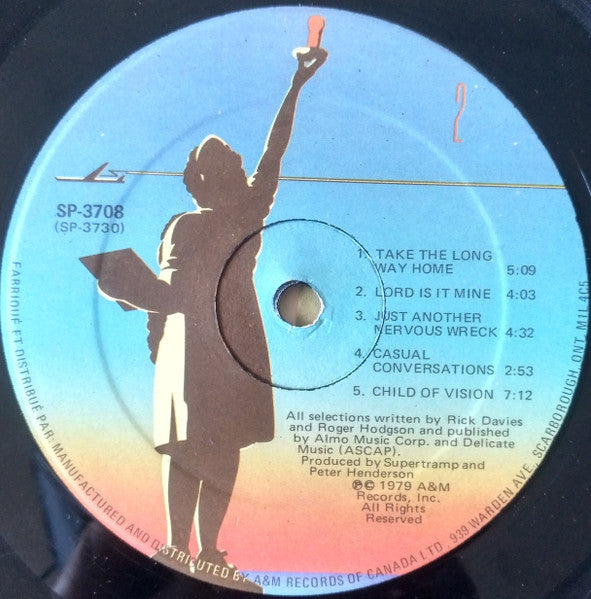 Supertramp : Breakfast In America (LP, Album)