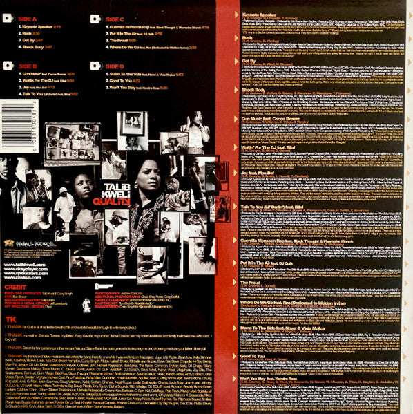 Talib Kweli : Quality (2xLP, Album)