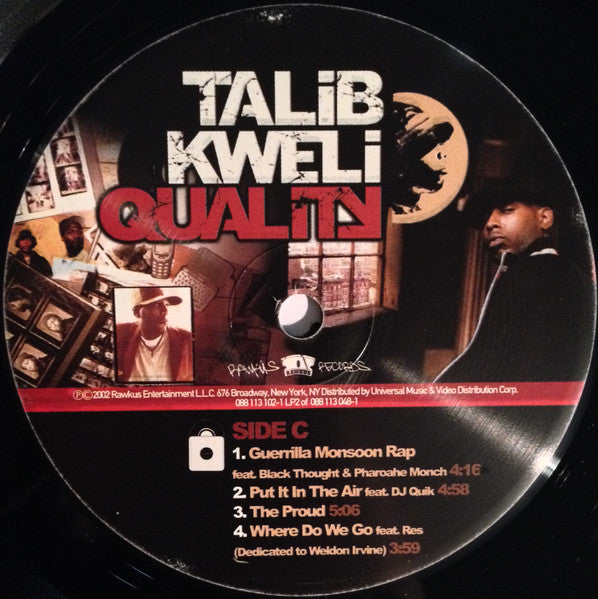 Talib Kweli : Quality (2xLP, Album)