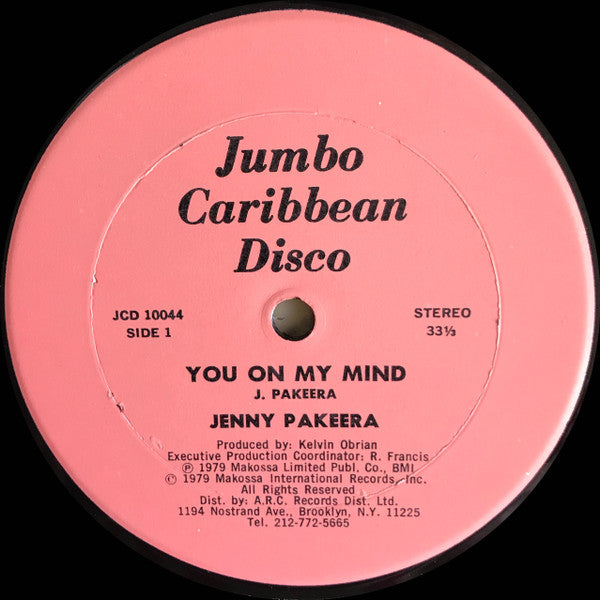 Jenny Pakeera : You On My Mind / Let's Do It Again (12", Single)
