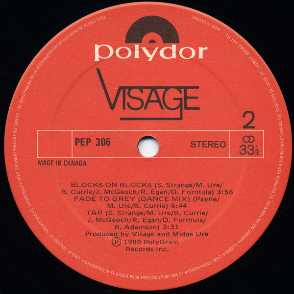 Visage : Visage (12", EP)