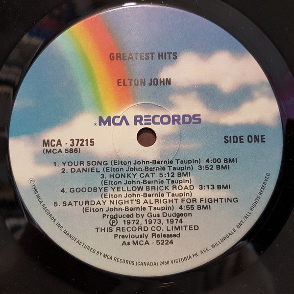 Elton John : Greatest Hits (LP, Comp, RE)