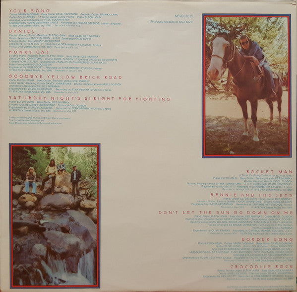 Elton John : Greatest Hits (LP, Comp, RE)