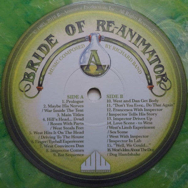 Richard Band : Bride Of Re-Animator (Original Motion Picture Soundtrack) (2xLP, Album, Gre)