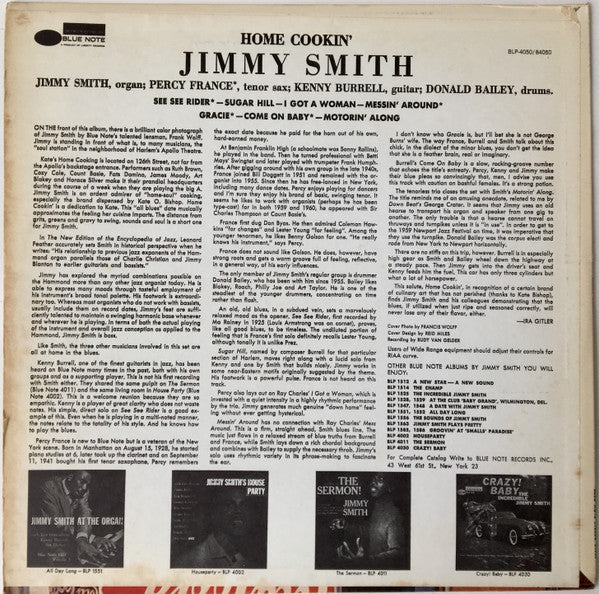 Jimmy Smith : Home Cookin' (LP, RE)