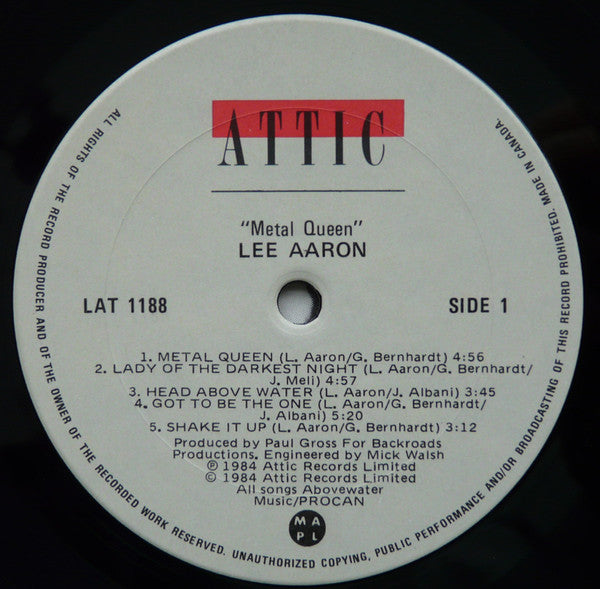 Lee Aaron : Metal Queen (LP, Album)