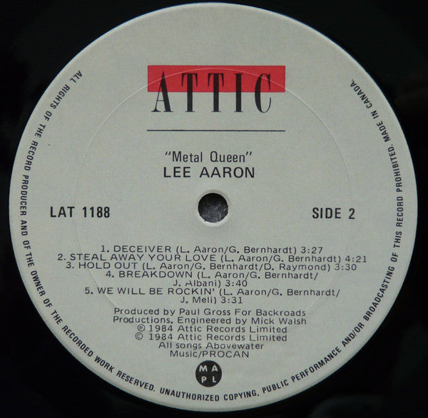 Lee Aaron : Metal Queen (LP, Album)