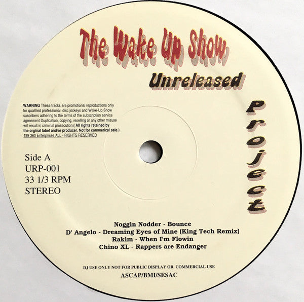 Various : Wake Up Show Unreleased Project (2xLP, Comp, Promo)