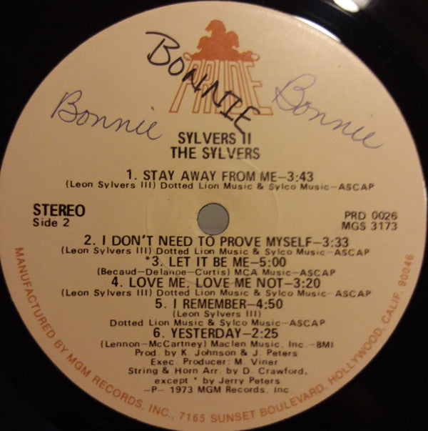 The Sylvers : The Sylvers II (LP, Album)