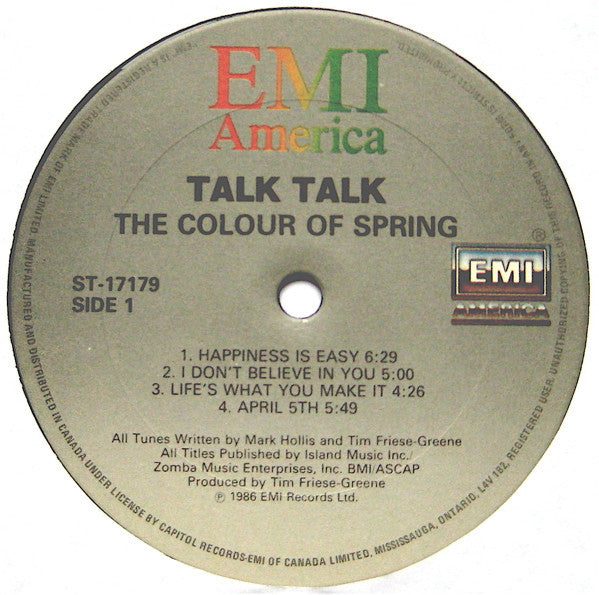 Talk Talk : The Colour Of Spring (LP, Album)