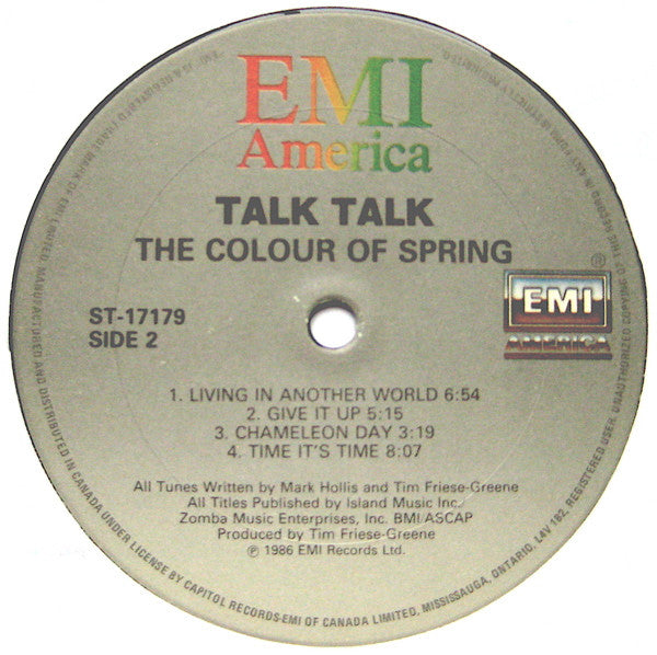 Talk Talk : The Colour Of Spring (LP, Album)