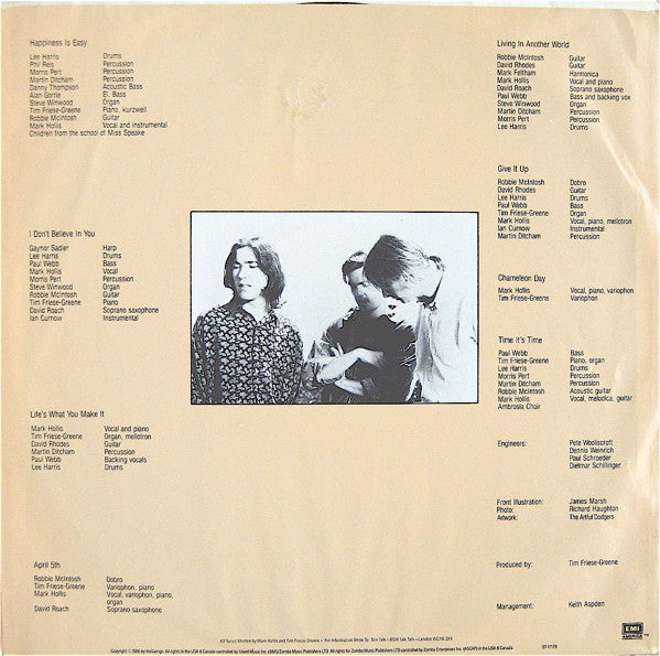 Talk Talk : The Colour Of Spring (LP, Album)