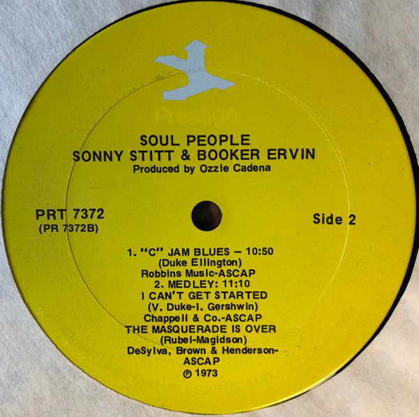 Sonny Stitt With Booker Ervin & Don Patterson : Soul People (LP, Album, RE)