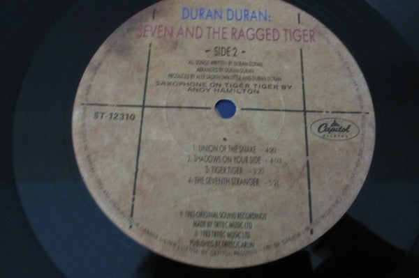 Duran Duran : Seven And The Ragged Tiger (LP, Album)