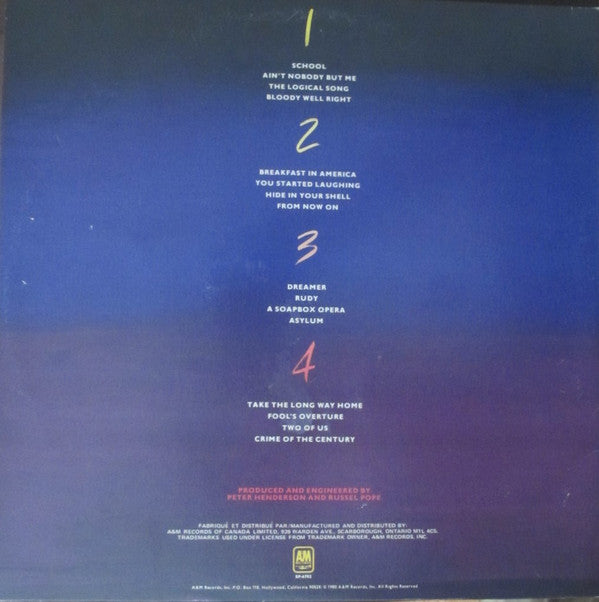 Supertramp : Paris (2xLP, Album, Gat)