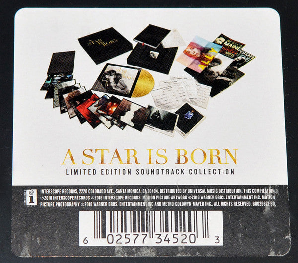 Lady Gaga, Bradley Cooper : A Star Is Born Soundtrack (Box, Ltd, Num + 2xLP, Album, Gol + CD, Album)