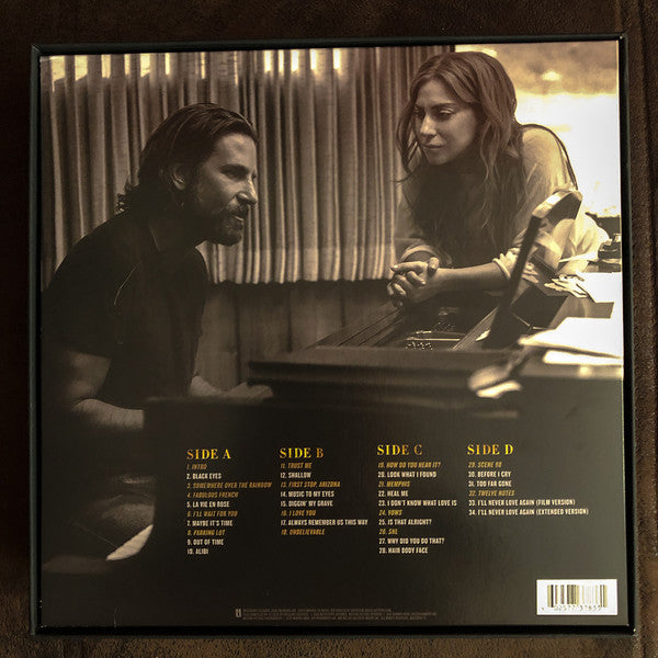 Lady Gaga, Bradley Cooper : A Star Is Born Soundtrack (Box, Ltd, Num + 2xLP, Album, Gol + CD, Album)