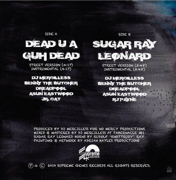 Benny (45), DJ Mercilless, Asun Eastwood, Dreadpool, Junior Cat, RJ Payne : Dead U A Guh Dead / Sugar Ray Leonard (12", Single, Jam)