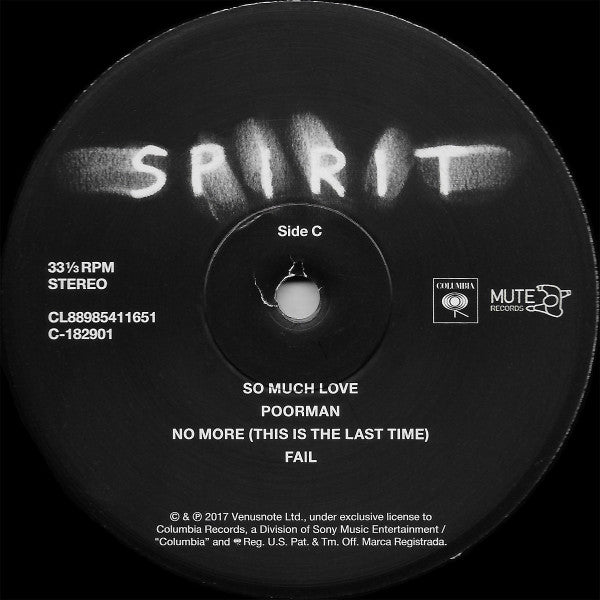 Depeche Mode : Spirit (LP + LP, S/Sided, Etch + Album, 180)