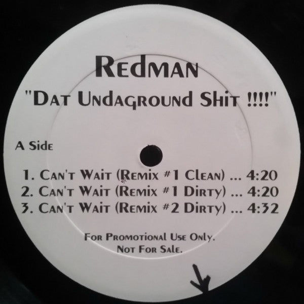 Redman : Dat Undaground Shit !!!! (12", Promo)