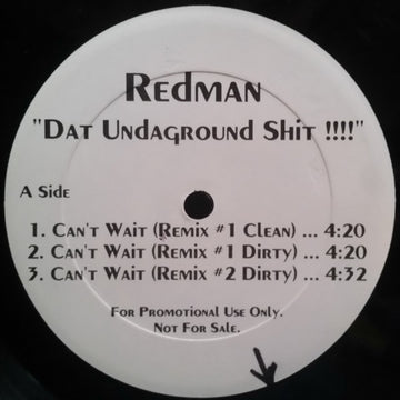 Redman : Dat Undaground Shit !!!! (12", Promo)