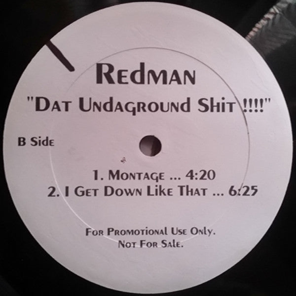 Redman : Dat Undaground Shit !!!! (12", Promo)