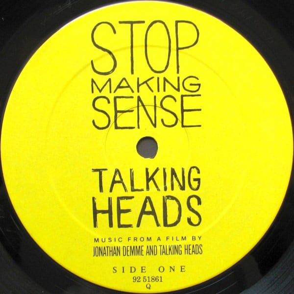 Talking Heads : Stop Making Sense (LP, Album, Qua)