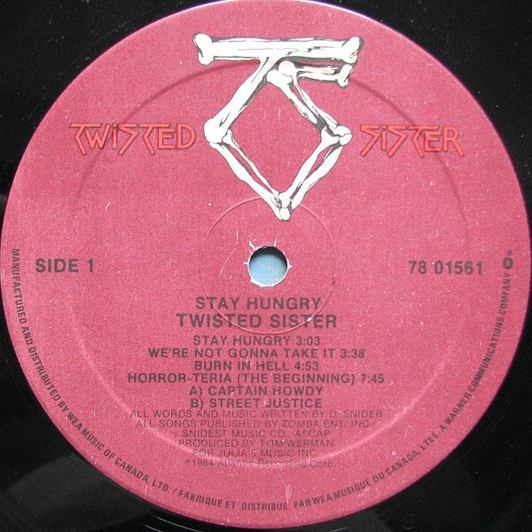Twisted Sister : Stay Hungry (LP, Album)