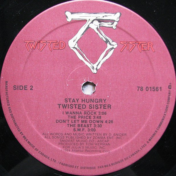 Twisted Sister : Stay Hungry (LP, Album)