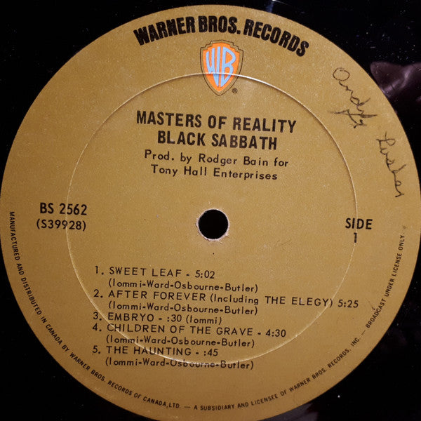 Black Sabbath : Master Of Reality (LP, Album, M/Print, Emb)
