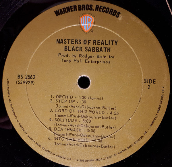 Black Sabbath : Master Of Reality (LP, Album, M/Print, Emb)