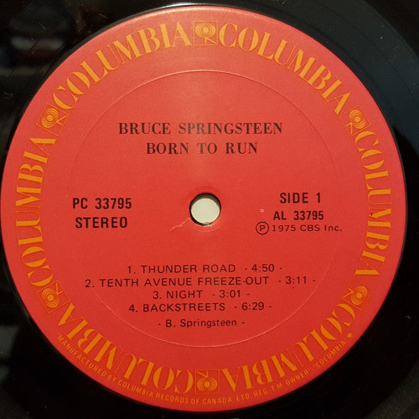 Bruce Springsteen : Born To Run (LP, Album, Gat)