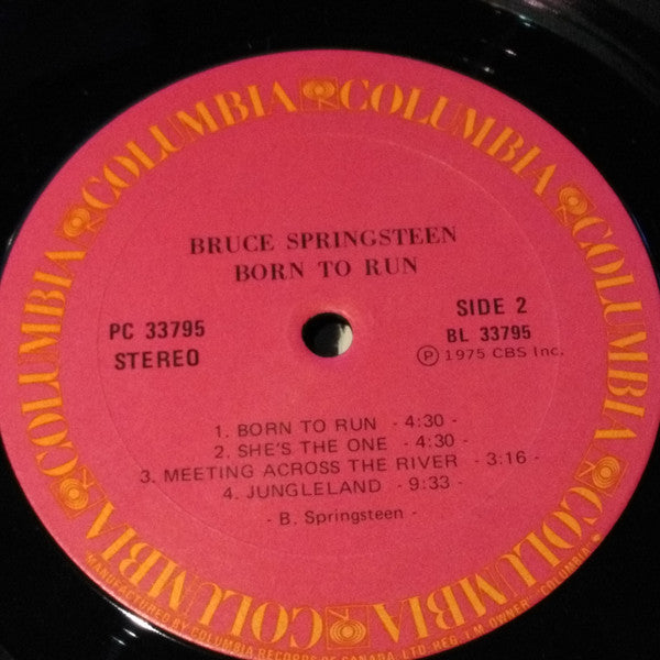 Bruce Springsteen : Born To Run (LP, Album, Gat)