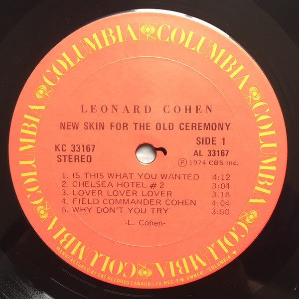 Leonard Cohen : New Skin For The Old Ceremony (LP, Album)