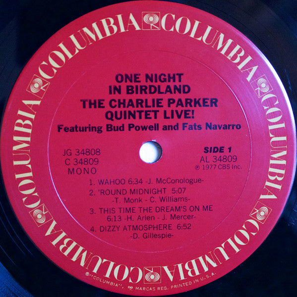 Charlie Parker : One Night In Birdland (2xLP, Album, Mono, San)