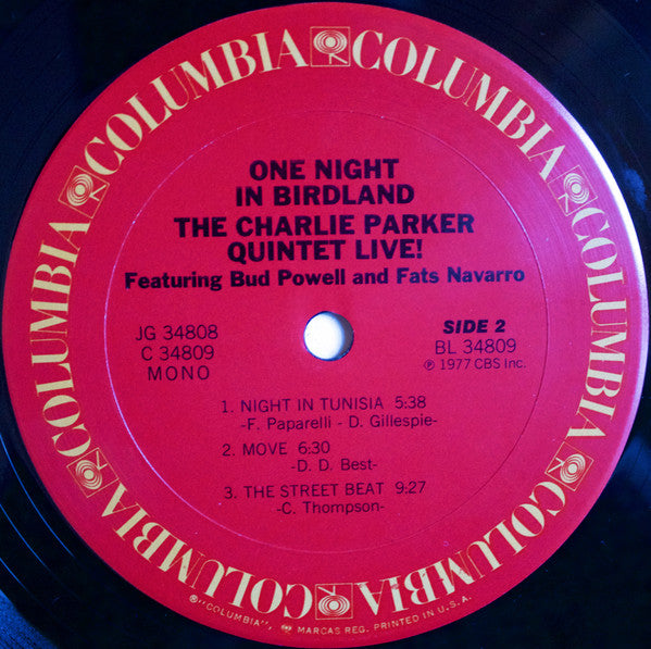 Charlie Parker : One Night In Birdland (2xLP, Album, Mono, San)