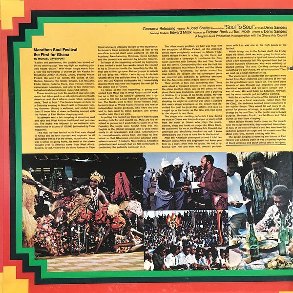 Various : Soul To Soul (Music From The Original Soundtrack - Recorded Live In Ghana, West Africa) (LP, Gat)
