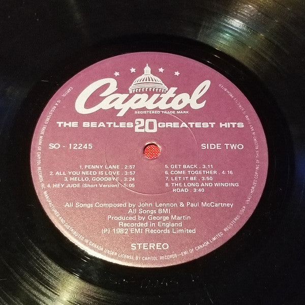 The Beatles : 20 Greatest Hits (LP, Comp)