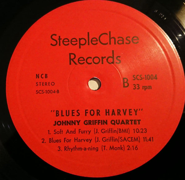 Johnny Griffin : Blues For Harvey (LP, Album)