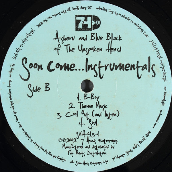 Asheru And Blue Black Of The Unspoken Heard : Soon Come... Instrumentals (2xLP)