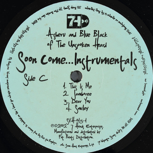 Asheru And Blue Black Of The Unspoken Heard : Soon Come... Instrumentals (2xLP)