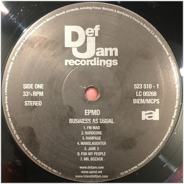 EPMD : Business As Usual (LP, Album, Ltd, Num, RE, RM)